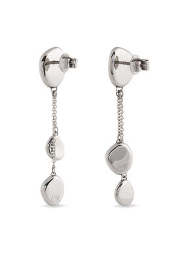 Calvin Klein Kolczyki 35000211 Srebrny. Materiał: metalowe. Kolor: srebrny