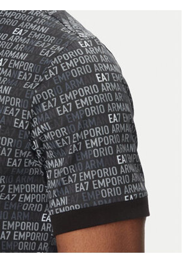 EA7 Emporio Armani T-Shirt 7M000208 AF12874 UC001 Czarny Regular Fit. Kolor: czarny. Materiał: bawełna