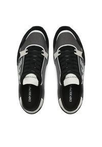 Emporio Armani Sneakersy X4X537 XM678 S154 Czarny. Kolor: czarny. Materiał: zamsz, skóra #6