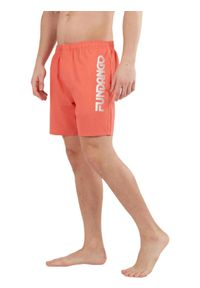 Boardshorty męskie FUNDANGO Bono Boardshort. Kolor: czerwony. Materiał: bawełna, poliester