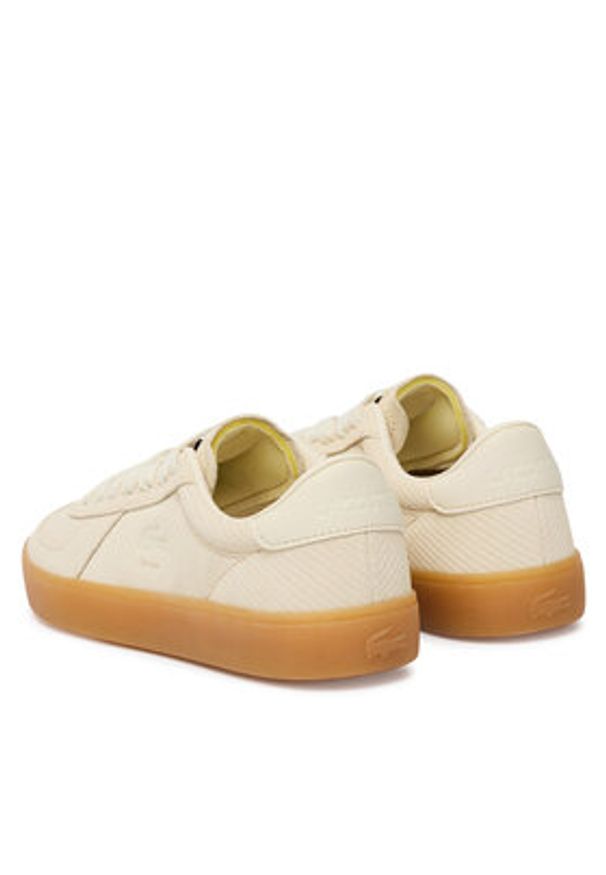 Lacoste Sneakersy Baseshot Pro 51SFA0087 Écru. Kolor: kremowy. Materiał: zamsz, skóra