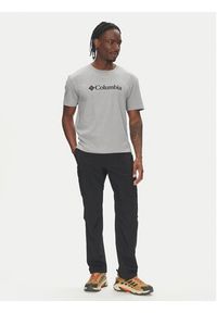 columbia - Columbia T-Shirt CSC Basic Logo EM2180 Szary Regular Fit. Kolor: szary. Materiał: bawełna