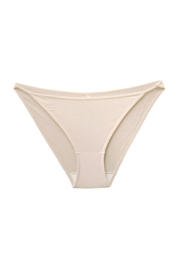 Intica - Majtki sportowe fitness z elastycznego materiału Greer. Kolor: beżowy. Materiał: materiał