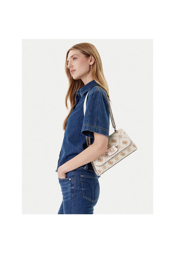 Torebka Guess. Kolor: beżowy