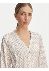 Marciano Guess Sukienka koszulowa G6GK59 W2349 Écru Regular Fit. Kolor: kremowy. Materiał: syntetyk. Typ sukienki: koszulowe #2
