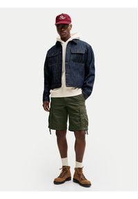 Jack & Jones Szorty materiałowe Cole Frank 12291369 Zielony Regular Fit. Kolor: zielony. Materiał: bawełna #7