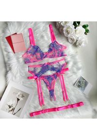 Intica - Komplet bielizny z kontrastującą lamówką na romantyczne okazje Varje. Kolor: wielokolorowy. Materiał: materiał #1