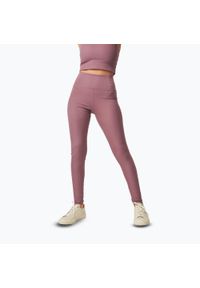 GIRLFRIEND COLLECTIVE - Legginsy Girlfriend Collective Rib. Kolor: różowy. Sport: fitness #1