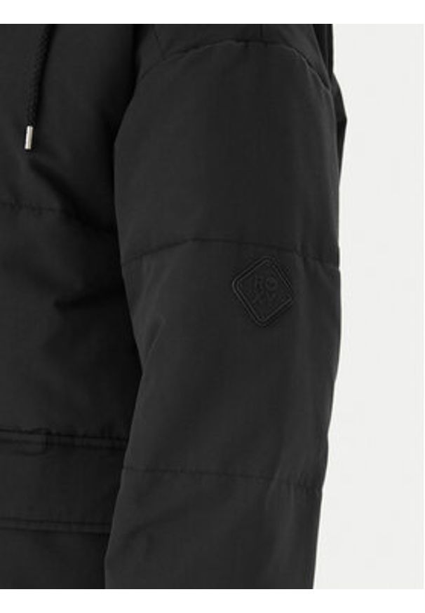 Roxy Płaszcz zimowy ERJJK03666 Czarny Regular Fit. Kolor: czarny. Materiał: bawełna. Sezon: zima