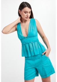 Patrizia Pepe - Top damski szyfonowy PATRIZIA PEPE. Materiał: szyfon #5