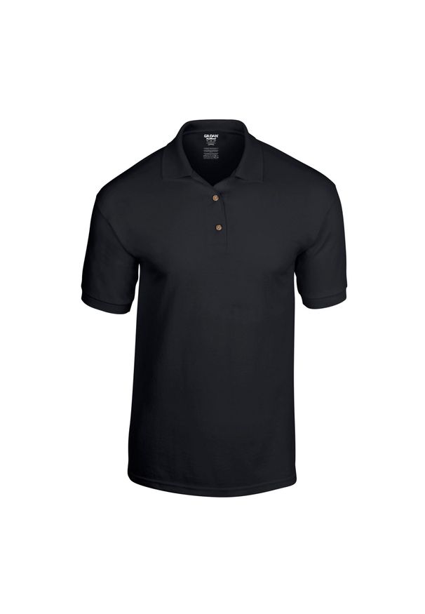 GILDAN - Koszulka Polo Dla Dorosłych Unisex Dryblend Jersey. Typ kołnierza: polo. Kolor: czarny. Materiał: jersey