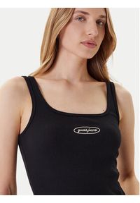 Guess Jeans Top W5YP35 KA0H1 Czarny Regular Fit. Kolor: czarny. Materiał: bawełna #5
