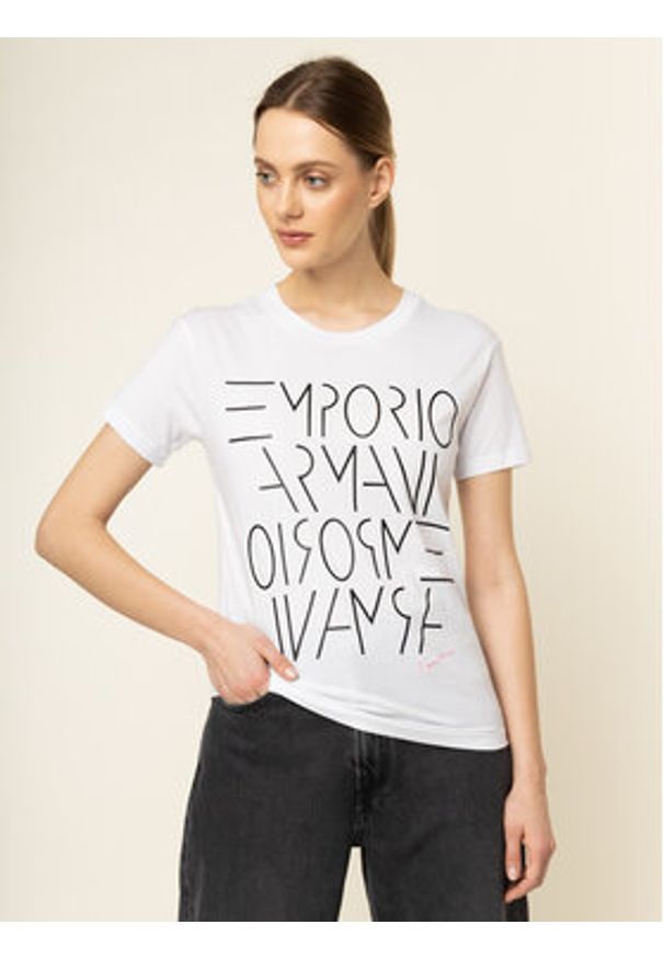 T-Shirt Emporio Armani. Kolor: biały