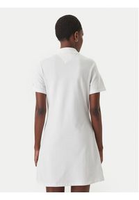 TOMMY HILFIGER - Tommy Hilfiger Sukienka codzienna WW0WW48749 Écru Regular Fit. Okazja: na co dzień. Kolor: kremowy. Materiał: bawełna. Typ sukienki: proste. Styl: casual #2