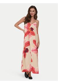 only - ONLY Sukienka letnia Resi 15372628 Beżowy jasny Regular Fit. Kolor: beżowy. Materiał: wiskoza. Sezon: lato #2