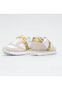 Buty do chodzenia damskie Saucony Jazz Original. Zapięcie: sznurówki. Kolor: biały, żółty, wielokolorowy, pomarańczowy. Materiał: materiał, tkanina, syntetyk. Szerokość cholewki: normalna. Sport: turystyka piesza