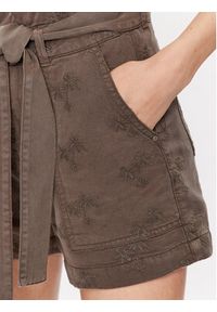 Guess Szorty materiałowe Janna W3GD0L WDP87 Brązowy Loose Fit. Kolor: brązowy. Materiał: lyocell