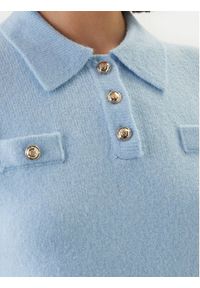 Morgan Sweter 261-MSOFI Błękitny Slim Fit. Kolor: niebieski. Materiał: syntetyk #2