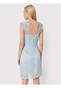 Guess Sukienka koktajlowa W2YK70 KAQN0 Błękitny Slim Fit. Kolor: niebieski. Materiał: syntetyk. Styl: wizytowy #3
