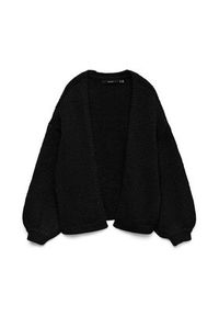 Vero Moda Kardigan Maybe 10273101 Czarny Oversize. Kolor: czarny. Materiał: syntetyk