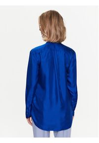 Calvin Klein Koszula Silk Relaxed Collarless K20K205207 Niebieski Relaxed Fit. Kolor: niebieski. Materiał: jedwab #3