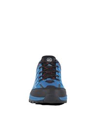 Buty trekkingowe męskie TREZETA Thunder z membraną WP. Kolor: czarny, pomarańczowy, niebieski, wielokolorowy. Sport: turystyka piesza