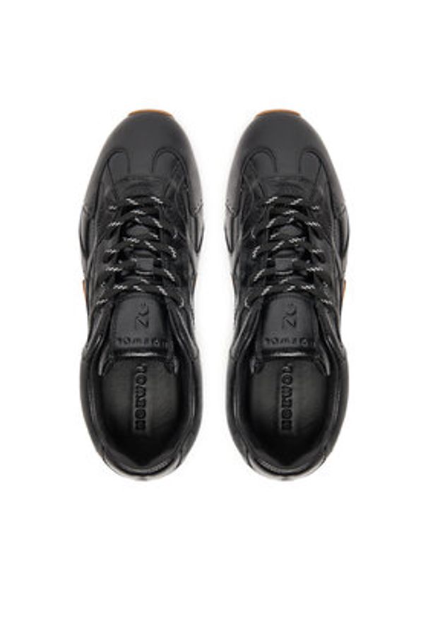Nokwol Sneakersy Atlas Czarny. Kolor: czarny. Materiał: skóra