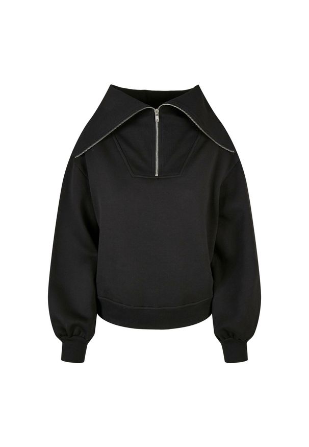 Damski sweter z wysokim dekoltem Urban Classics Oversized. Typ kołnierza: golf. Kolor: czarny. Materiał: polar. Sezon: zima. Sport: golf