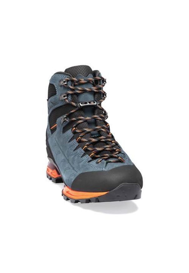 Buty do chodzenia męskie Hanwag Makra Trek Gtx. Kolor: pomarańczowy, wielokolorowy, niebieski. Materiał: zamsz. Sport: turystyka piesza