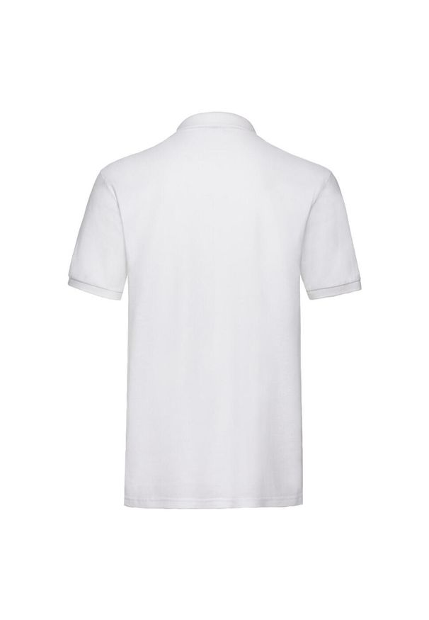 FRUIT OF THE LOOM - Męska Koszulka Polo Premium. Typ kołnierza: polo. Kolor: biały