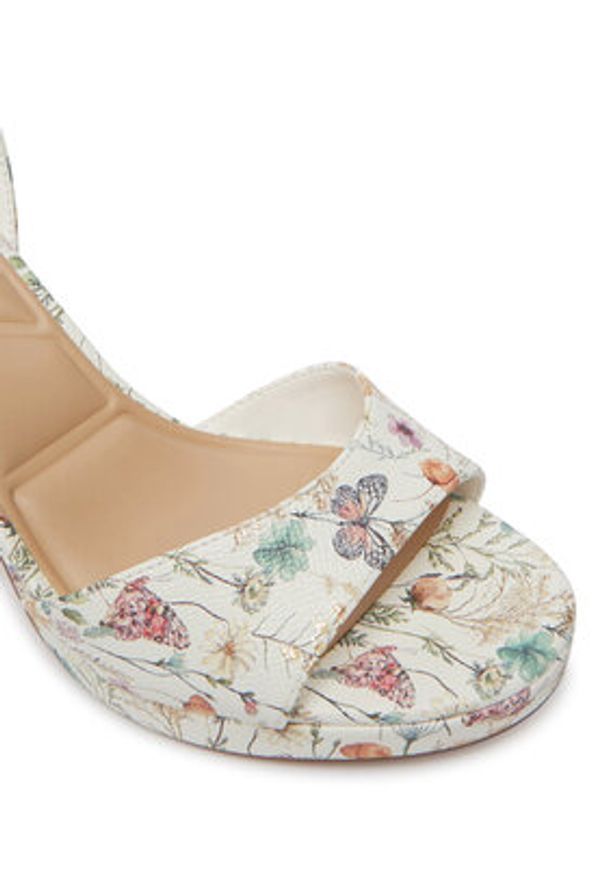 Aldo Sandały Gracious 14298548 Biały. Kolor: biały. Materiał: skóra