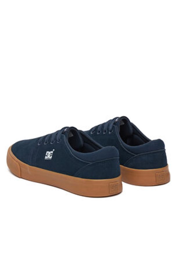 DC Sneakersy SS25-3C015 Granatowy. Kolor: niebieski. Materiał: skóra, zamsz