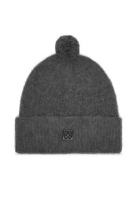 Calvin Klein Czapka Emblem Brushed LV04D8067G Szary. Kolor: szary. Materiał: materiał, poliamid