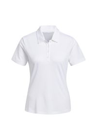Adidas - Performance Primegreen Polo Shirt. Typ kołnierza: polo. Kolor: biały. Styl: klasyczny #1