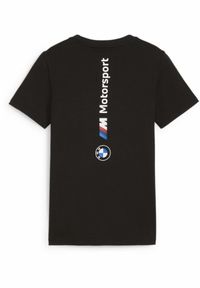 T-shirt dziecięcy Puma BMW MMS Ess Logo 2. Kolor: czarny