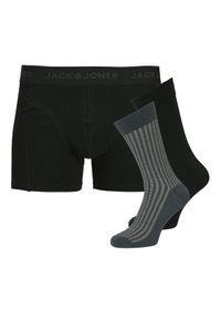 Jack & Jones Komplet bokserki i skarpety Trent Giftbox 12285126 Czarny. Kolor: czarny. Materiał: bawełna #1