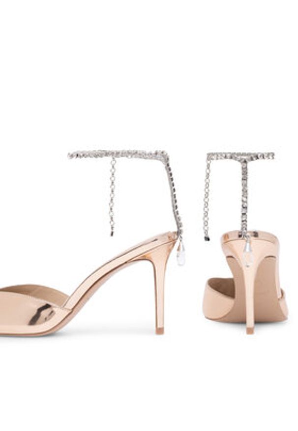 Eva Minge Szpilki Florencia-323-101-2 Złoty. Kolor: złoty. Materiał: skóra, lakier. Obcas: na szpilce