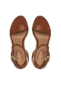 Lauren Ralph Lauren - LAUREN RALPH LAUREN Espadryle 802940573002 Brązowy. Kolor: brązowy. Materiał: skóra #4