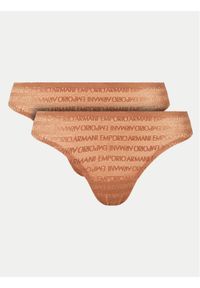 Emporio Armani Underwear Komplet 2 par fig brazylijskich 163333 3F204 01656 Brązowy. Kolor: brązowy. Materiał: syntetyk #1