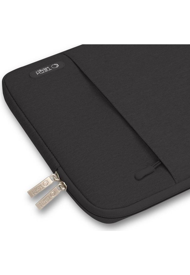TECH-PROTECT - Wsuwka Tech-Protect Sleevy 15''-16'' czarny. Kolor: czarny. Materiał: materiał, tkanina, poliester, polar. Styl: elegancki, biznesowy, casual