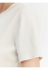 Calvin Klein T-Shirt LV147E303G Écru Regular Fit. Materiał: wiskoza #3