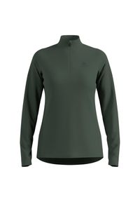 Bluza bez kaptura rozpinana Odlo Mid layer 1/2 zip ESSENTIAL LIGHT. Typ kołnierza: bez kaptura. Kolor: zielony #1