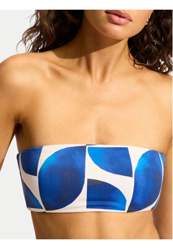 Seafolly Góra od bikini 31534-238 Niebieski. Kolor: niebieski. Materiał: syntetyk
