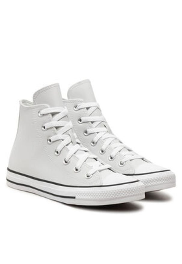 Converse Trampki Chuck Taylor All Star Faux Leather A08640C Szary. Kolor: szary. Materiał: materiał