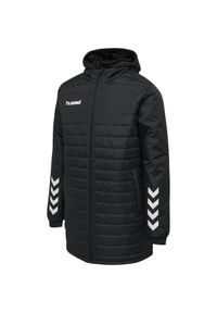 Kurtka piłkarska męska Hummel Promo Bench Jacket. Kolor: czarny. Sport: piłka nożna