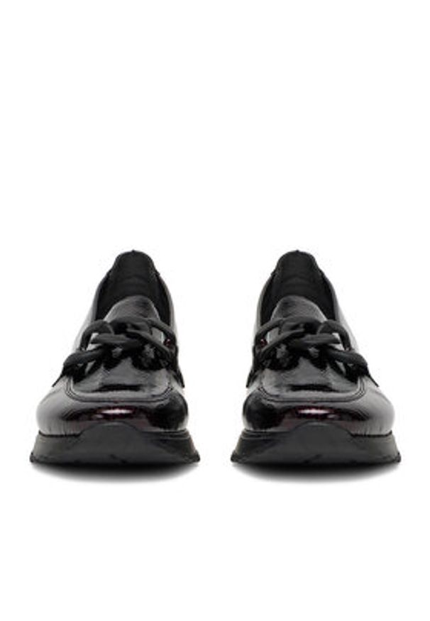 Rieker Półbuty 49051-35 Bordowy. Kolor: czerwony. Materiał: syntetyk, materiał