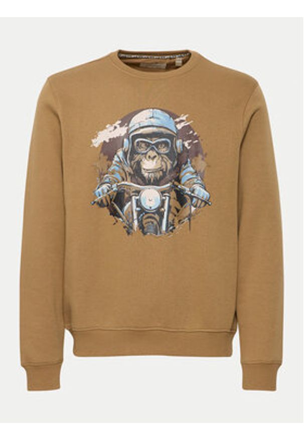 Blend Bluza 20717756 Beżowy Regular Fit. Kolor: beżowy. Materiał: syntetyk, bawełna