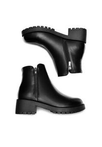 Jenny Fairy Botki JILL HY12618-3 Czarny. Kolor: czarny. Materiał: materiał #8