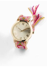 Zegarek na rękę bonprix jasny fuksja wzorzysty. Kolor: różowy #3