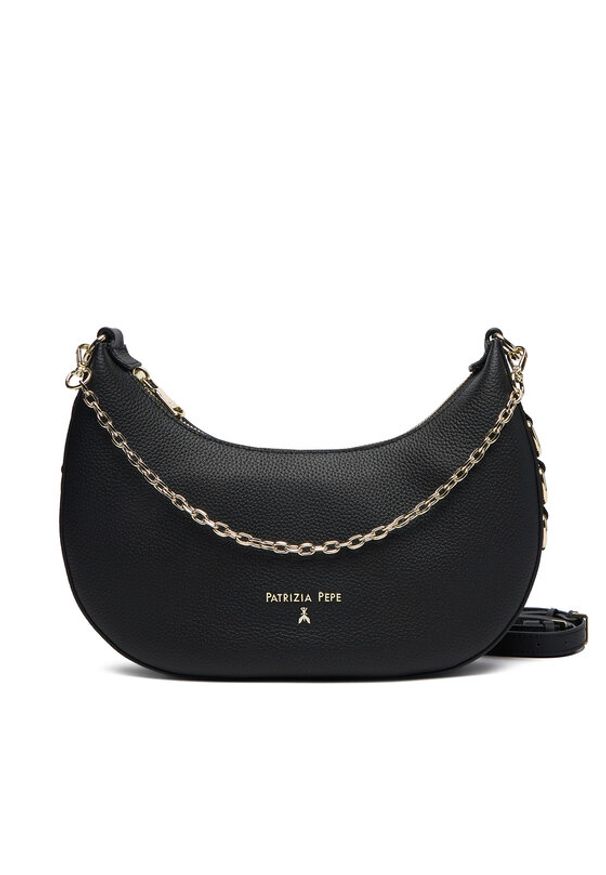 Patrizia Pepe Torebka 8B0310/L001-K103 Czarny. Kolor: czarny. Materiał: skórzane